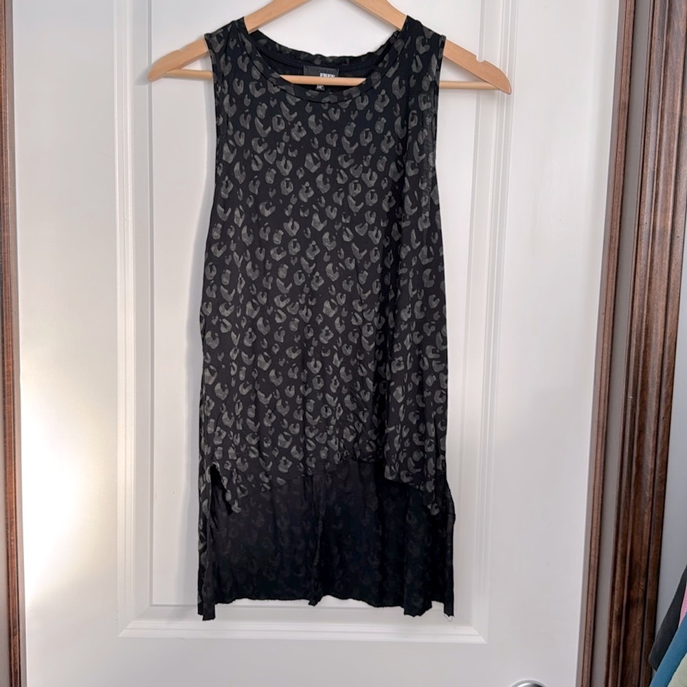 Wilford Free Sleeveless Animal Print Top S
